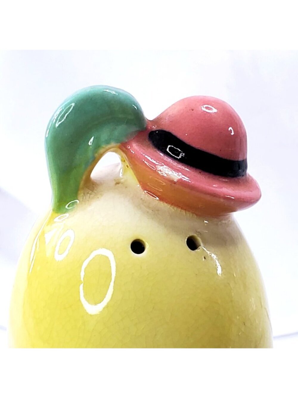 VTG Anthropomorphic Humpty Dumpty Ceramic Pepper Shaker Replacement Japan 1950s - Picture 4 of 10